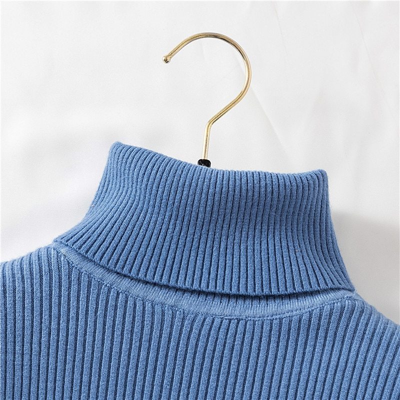 New Style Plush And Thick High Neck Sweater For Women