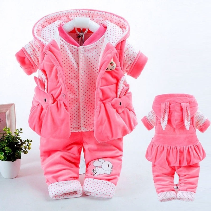 Girls Autumn And Winter Clothing Suits