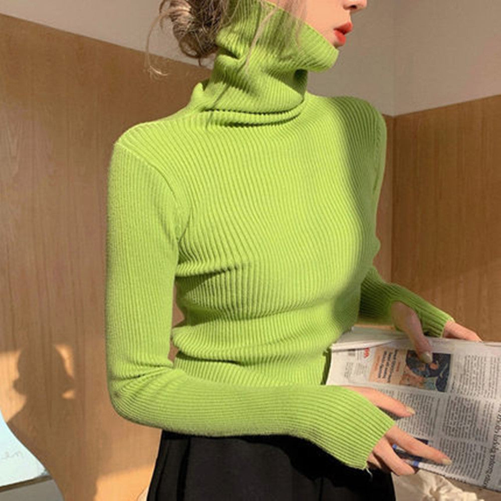 Women's High Collar Thickened Turtleneck Sweater