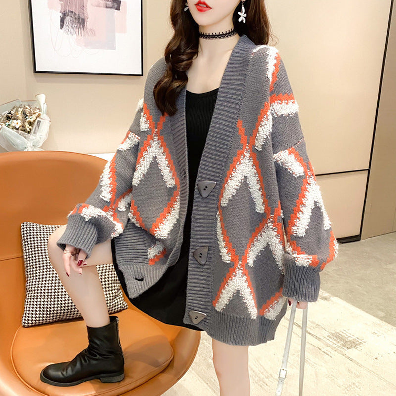 Women's Spring And Autumn Knitted Cardigan