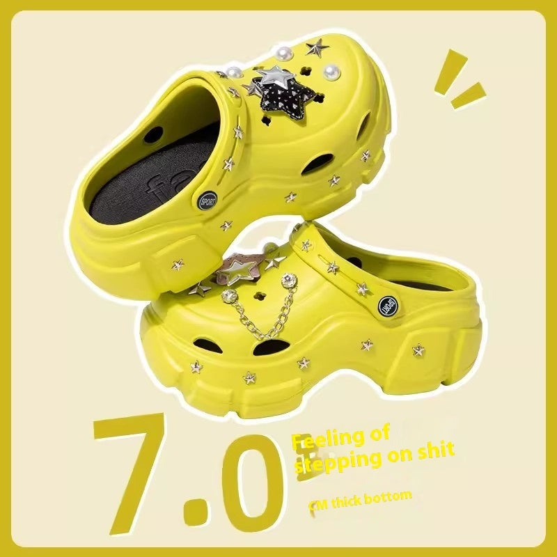 7CM High-top Hole Shoes Sweet Cool Style