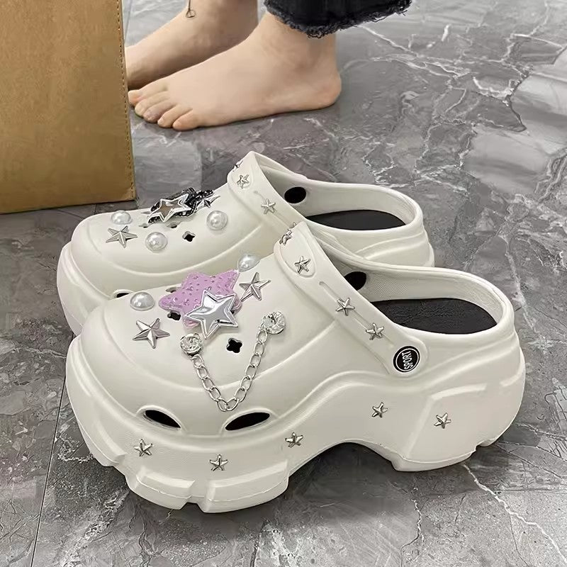 7CM High-top Hole Shoes Sweet Cool Style