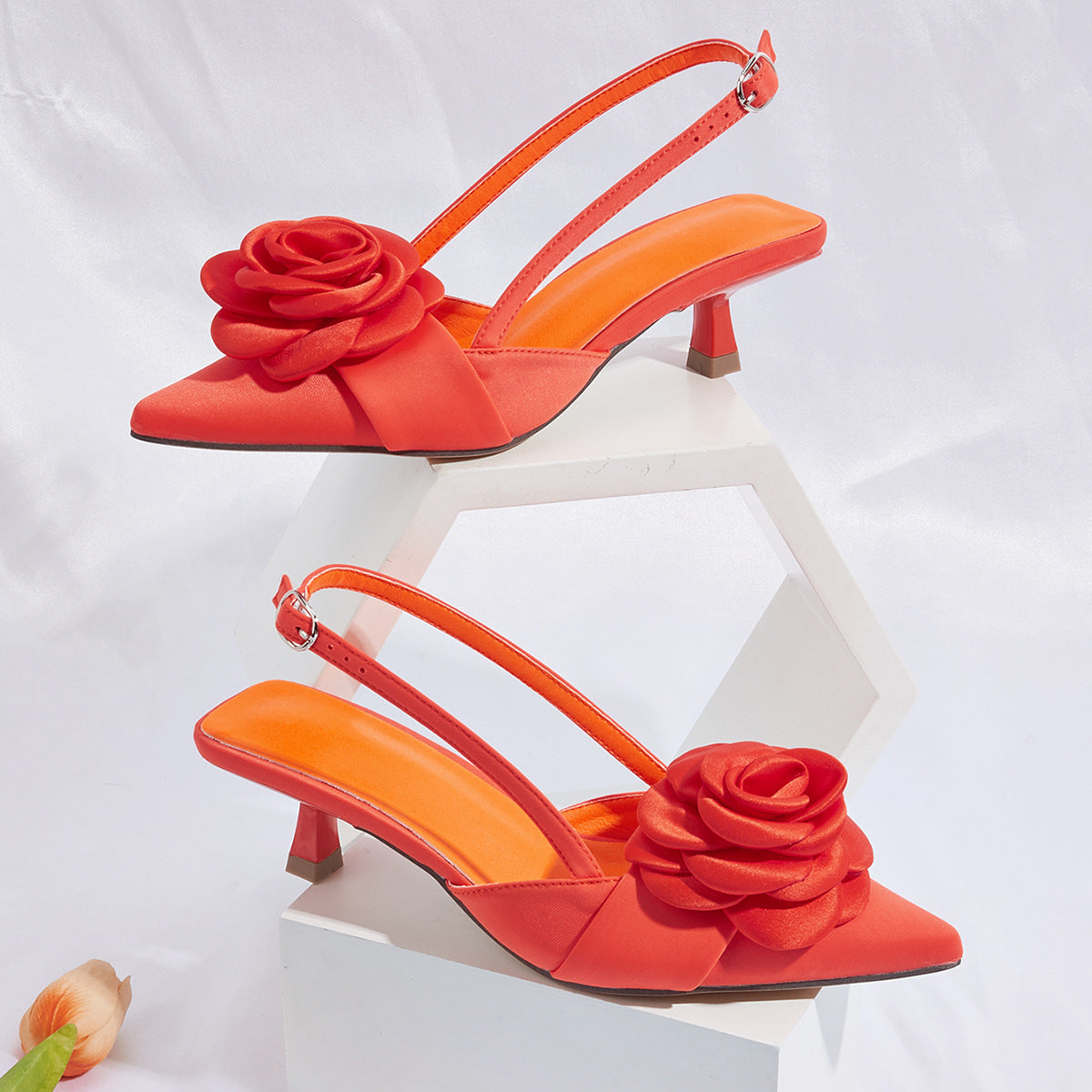 Three-dimensional Flower Women's Elegant Shoes