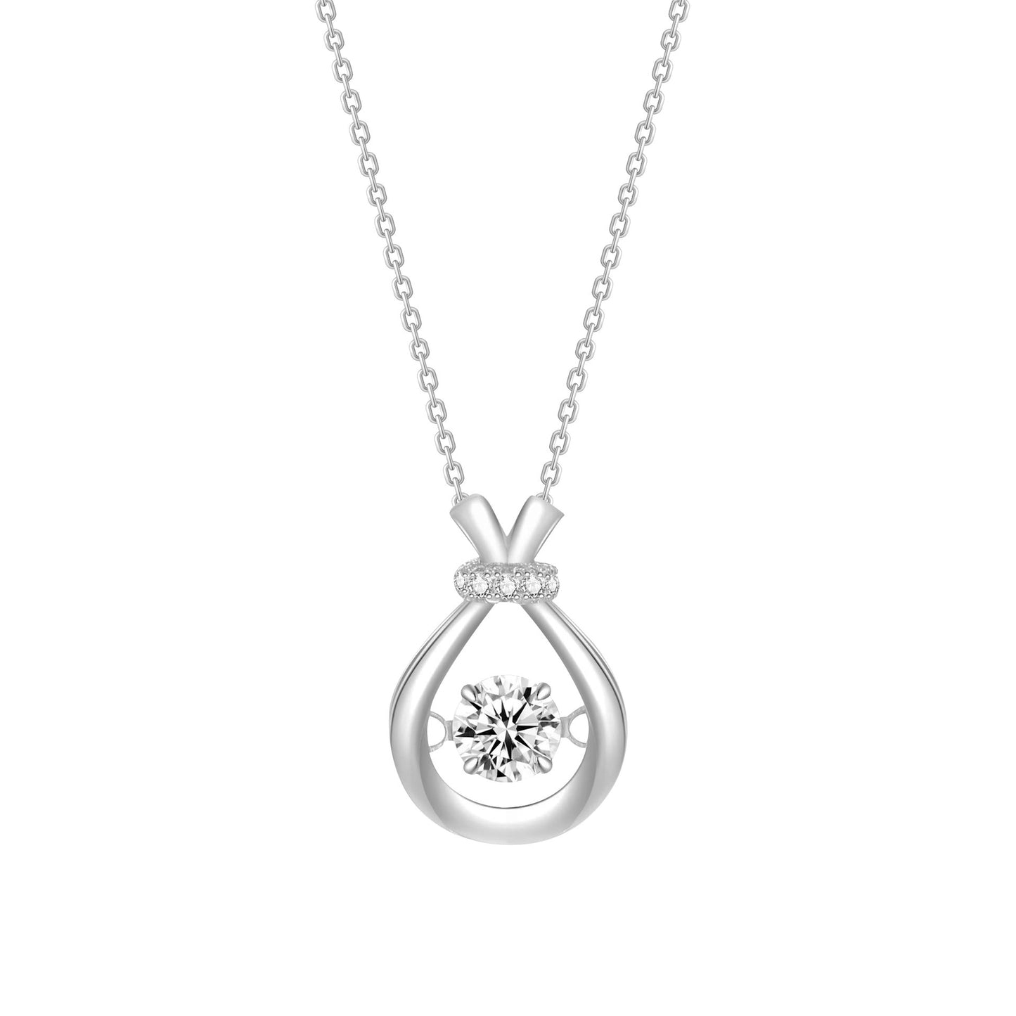 S925 Sterling Silver Lucky Bag Necklace