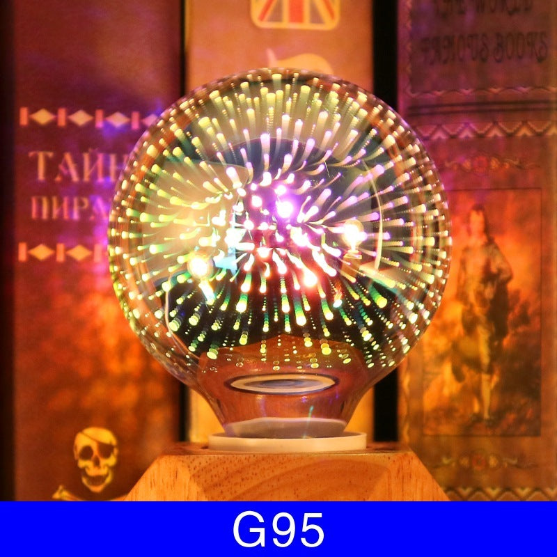 3D Fireworks Decorative Light Bulb Christmas Lights