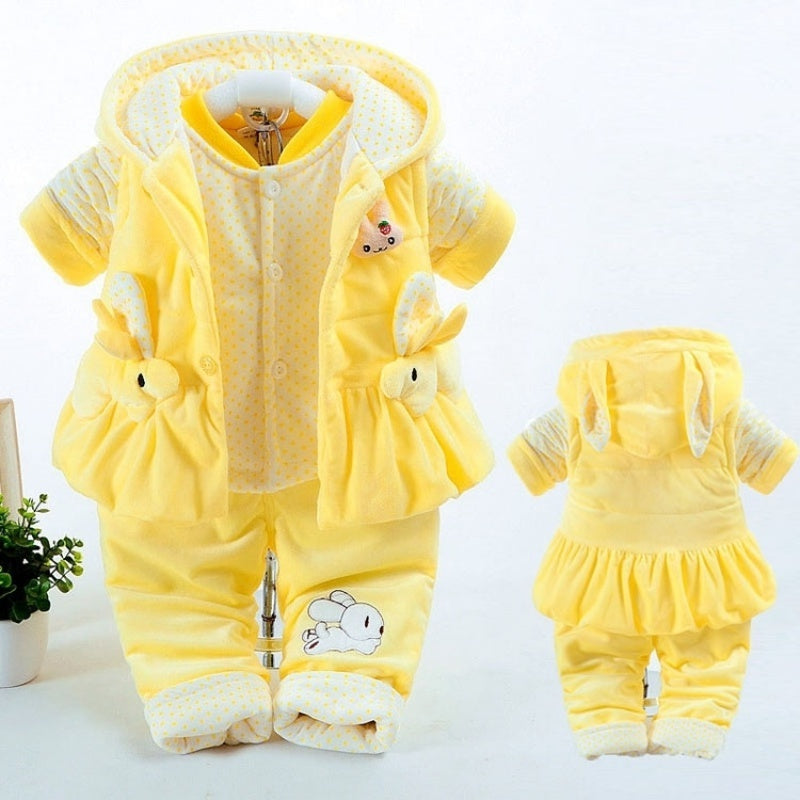 Girls Autumn And Winter Clothing Suits