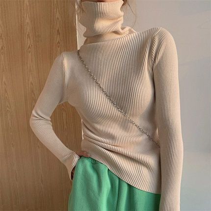 Women's High Collar Thickened Turtleneck Sweater