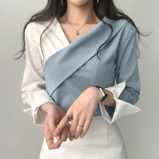 Design Bottoming Shirt Off-the-shoulder Top For Women