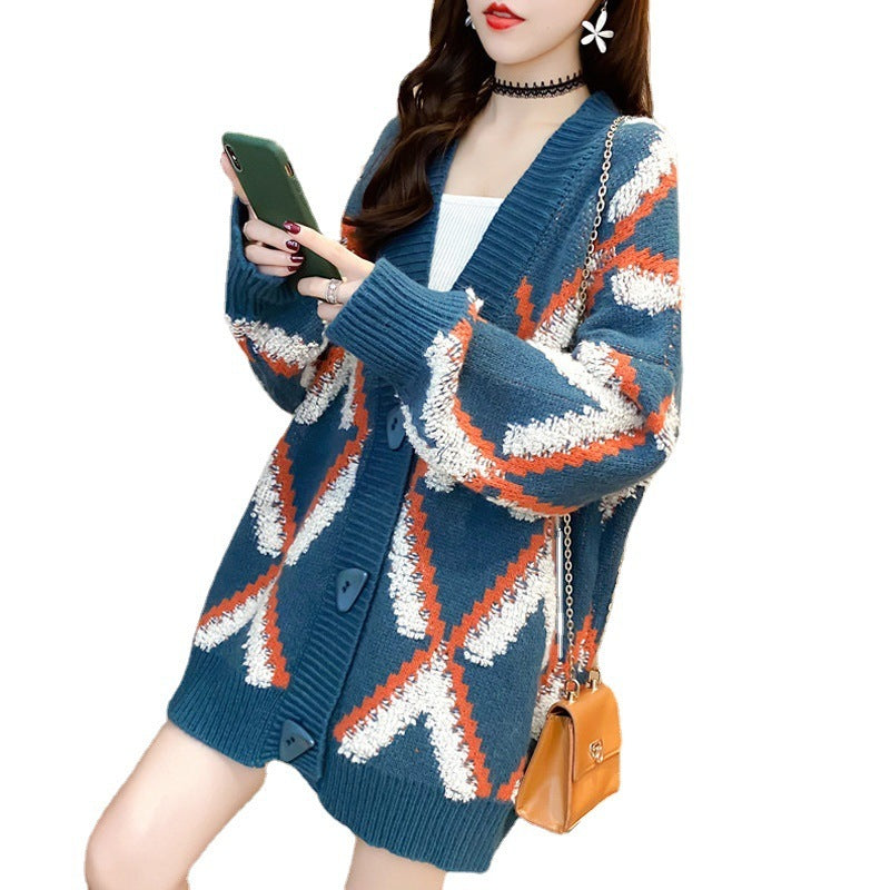 Women's Spring And Autumn Knitted Cardigan