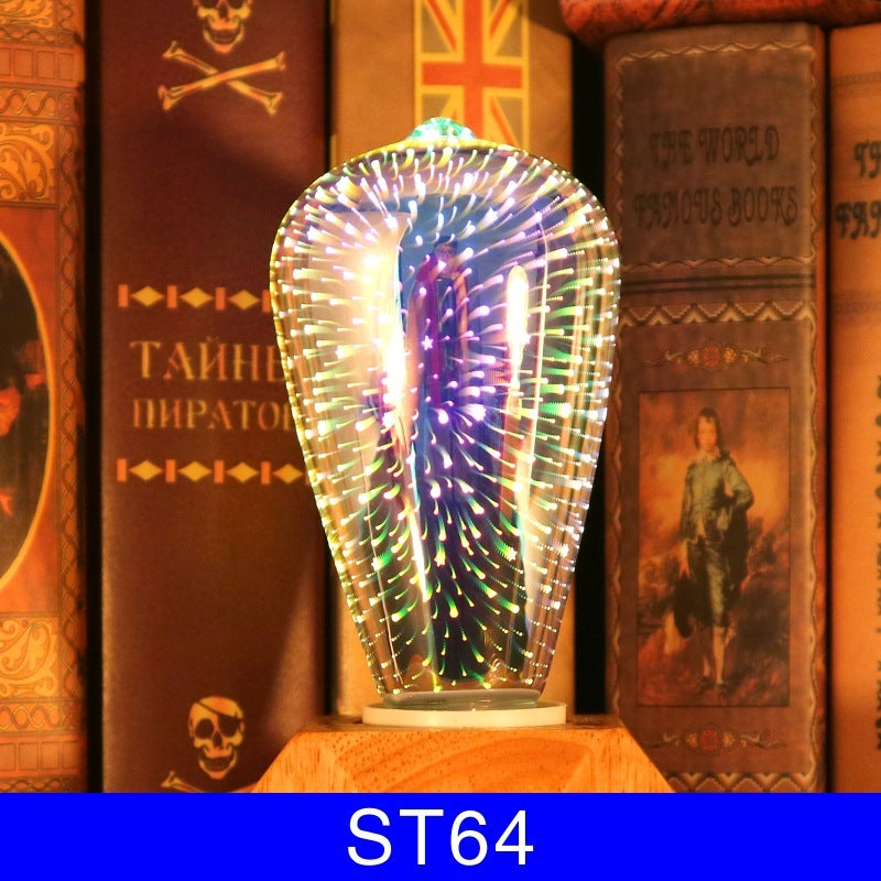 3D Fireworks Decorative Light Bulb Christmas Lights