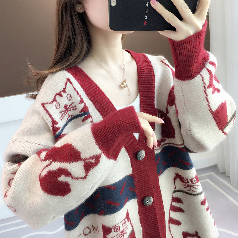 Women's Sweater Cardigan Trendy Loose Fashion