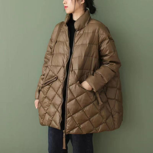 Casual Mid-length  Cotton-padded Jacket