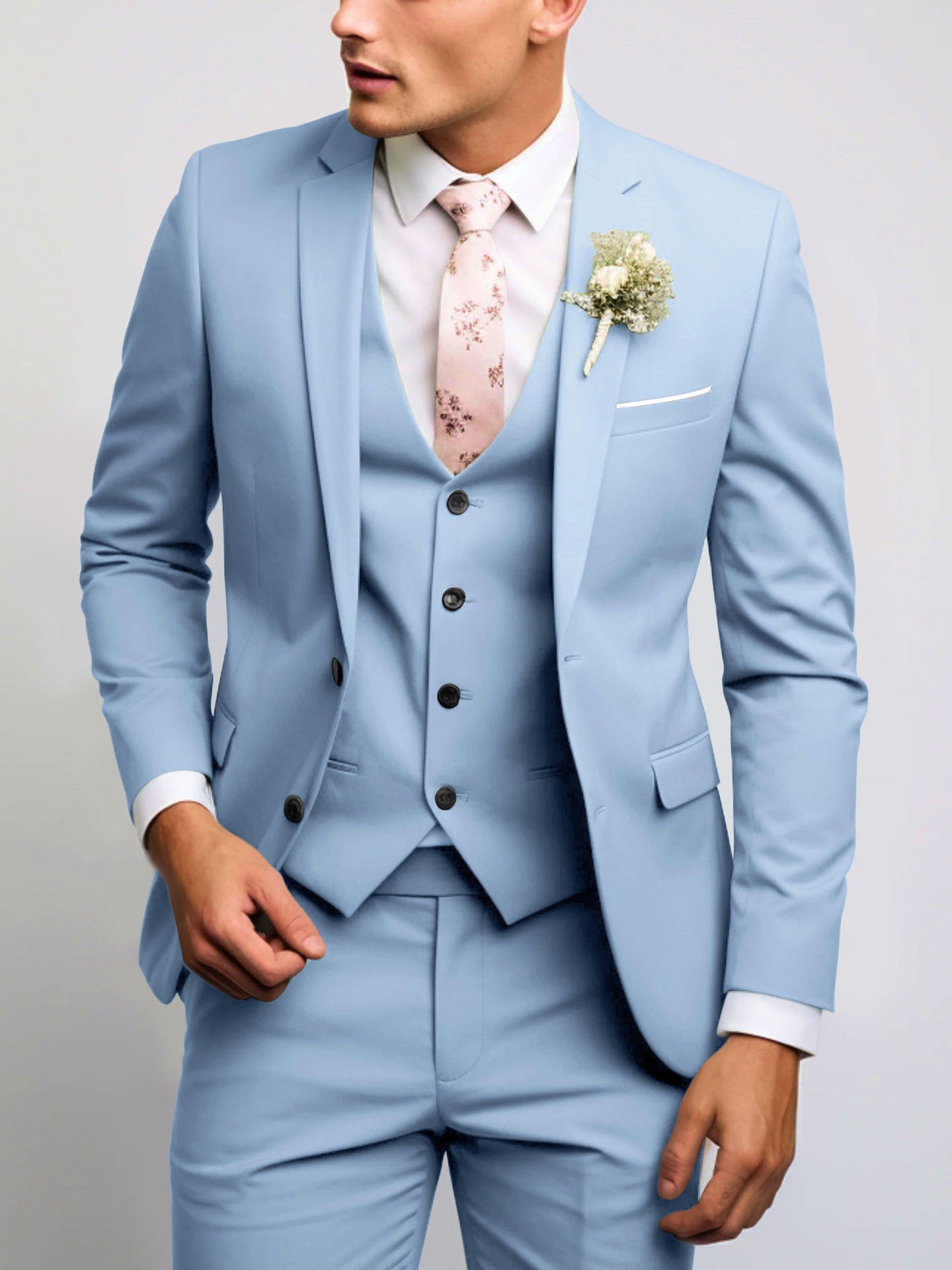 Men's Two Button Casual Versatile Suit Set