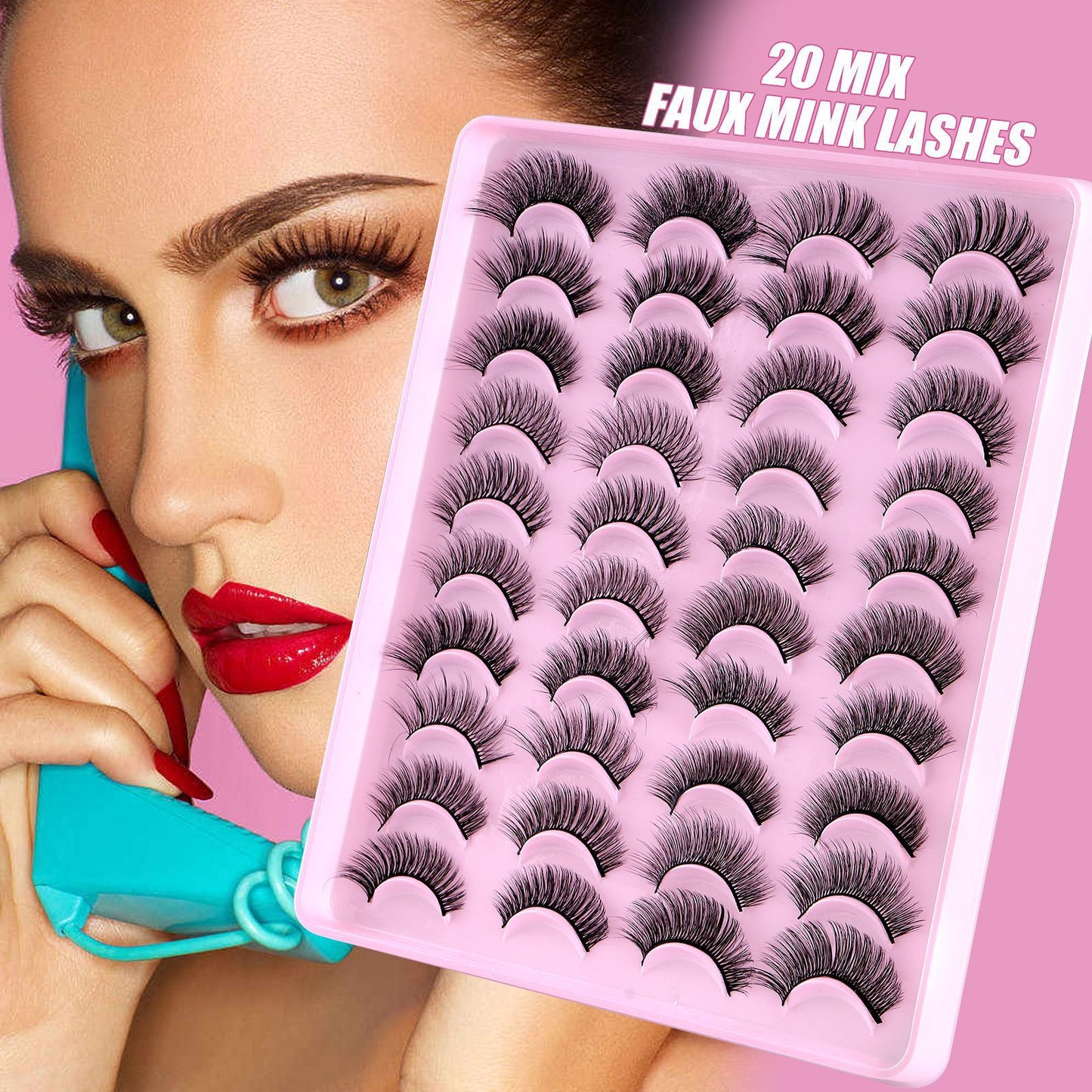 Mixed Natural Thick Simulation Chemical Fiber Long Eyelash