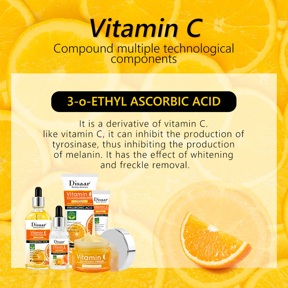 Vitamin C Skin Care Product Set Hydrating, Moisturizing And Brightening