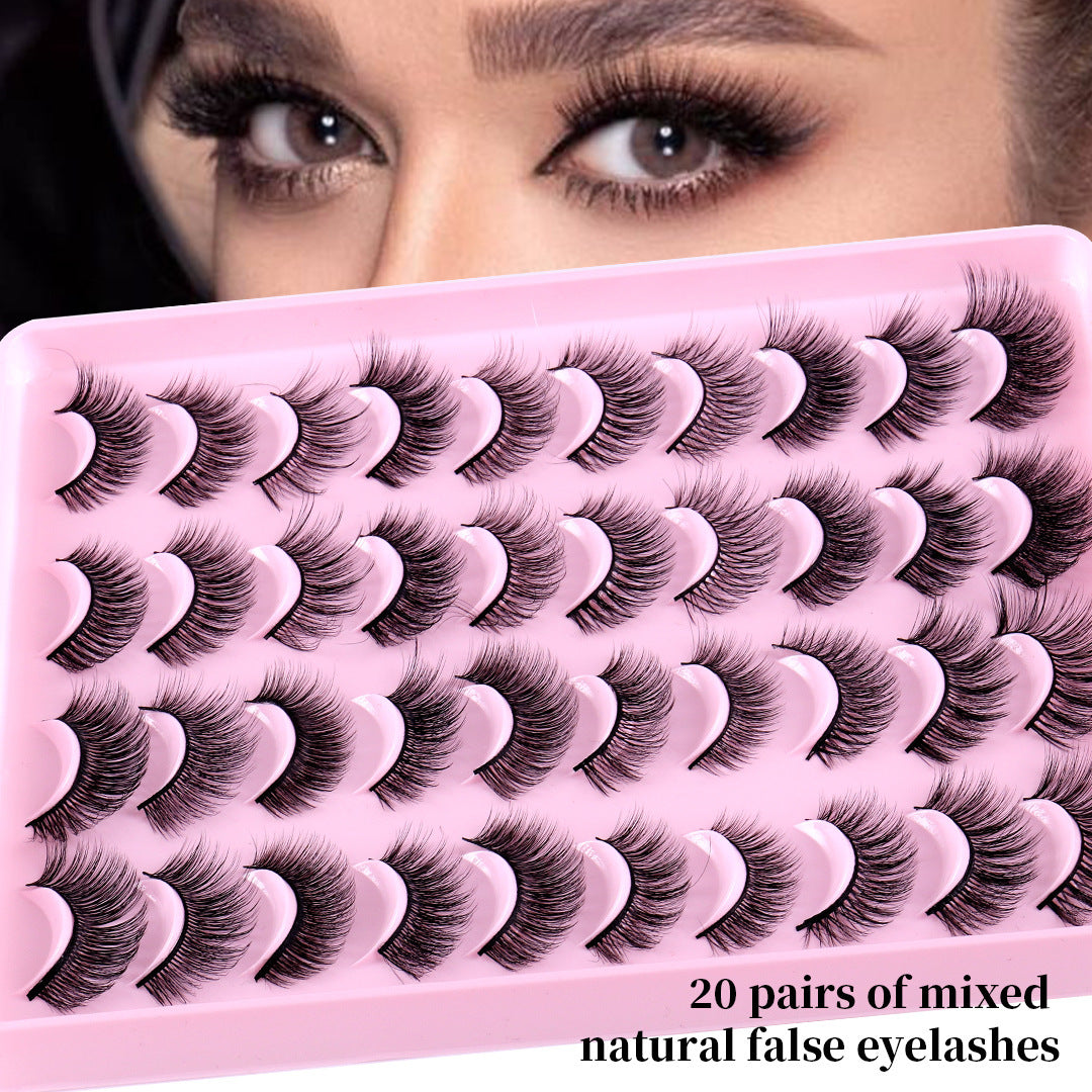 Mixed Natural Thick Simulation Chemical Fiber Long Eyelash