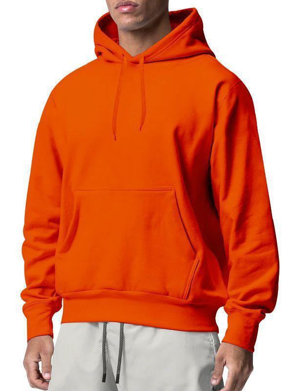 Men's Sports Solid Color Fleece Sweater Hoodie