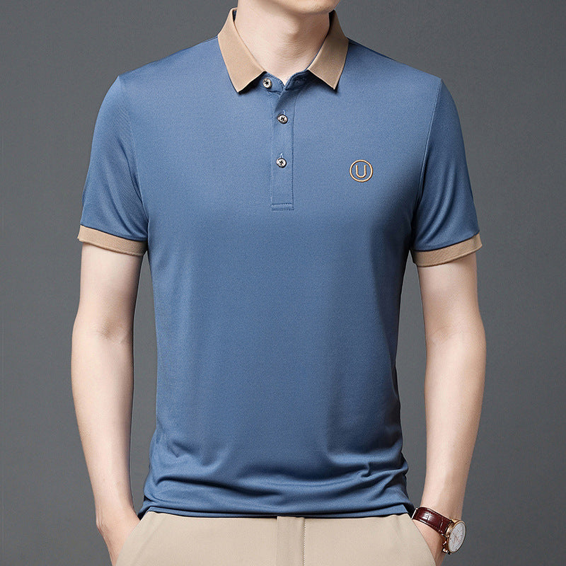 Polo Shirt Men's Business Casual Short Sleeve