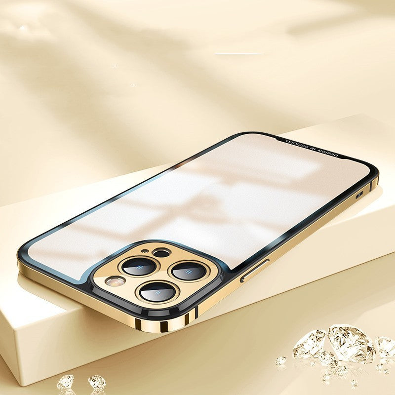 Metal Frame Frosted Mobile Phone Case