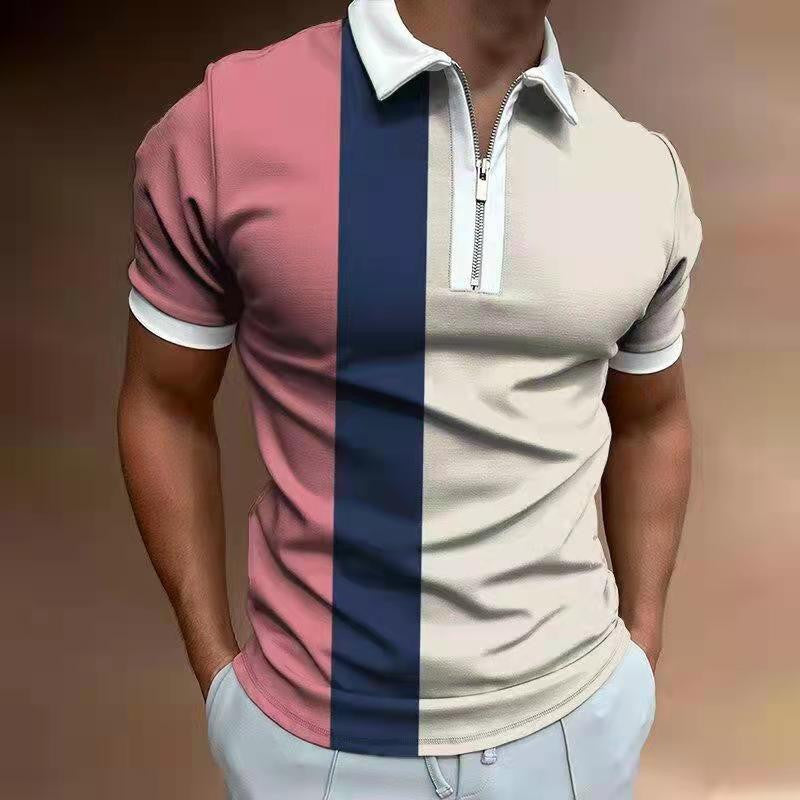 Striped Printed Men's POLO Shirt