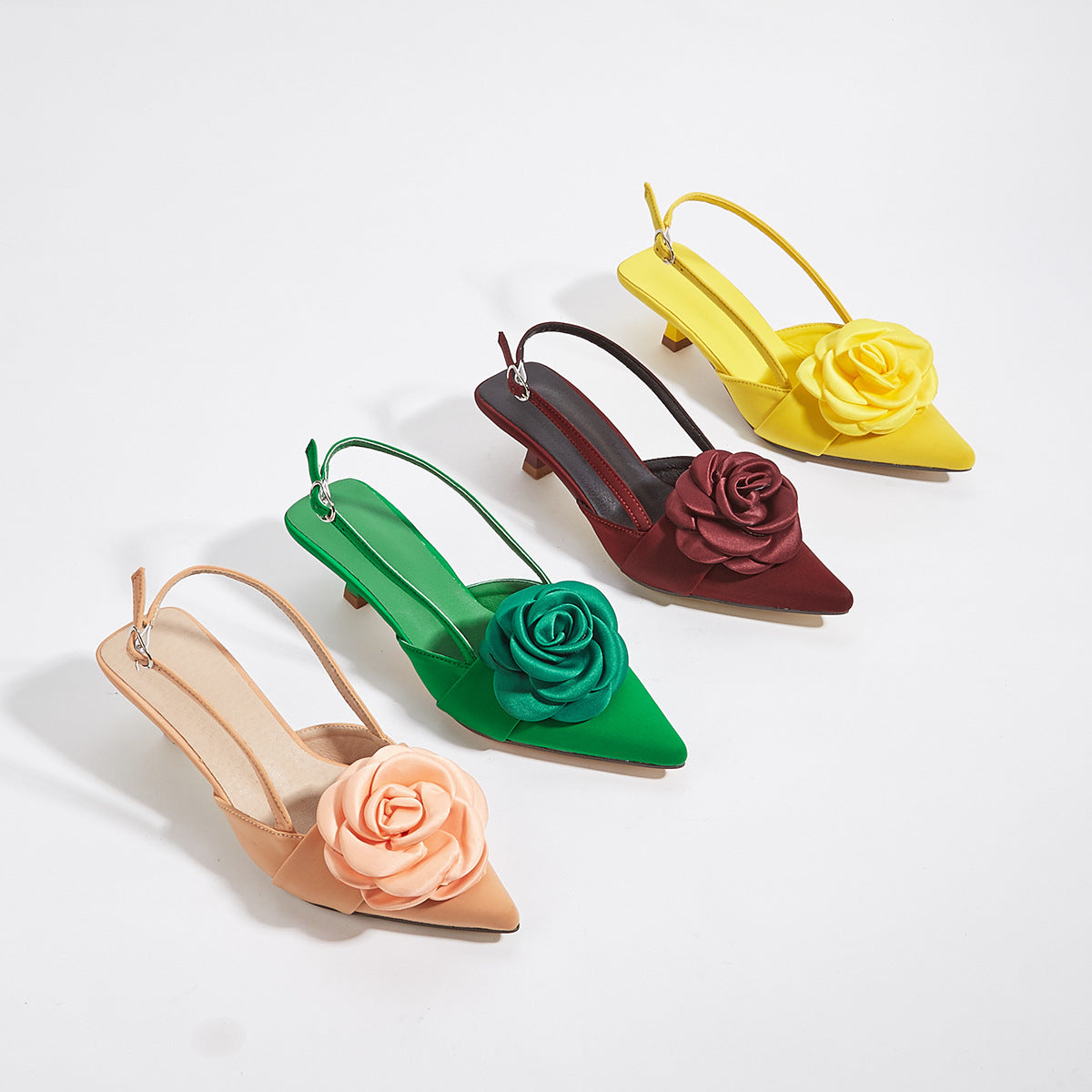 Three-dimensional Flower Women's Elegant Shoes