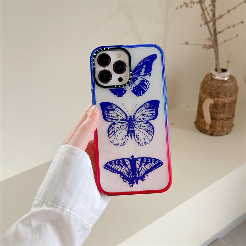 Graffiti Gradual Change Creative Butterfly Mobile Phone Shell