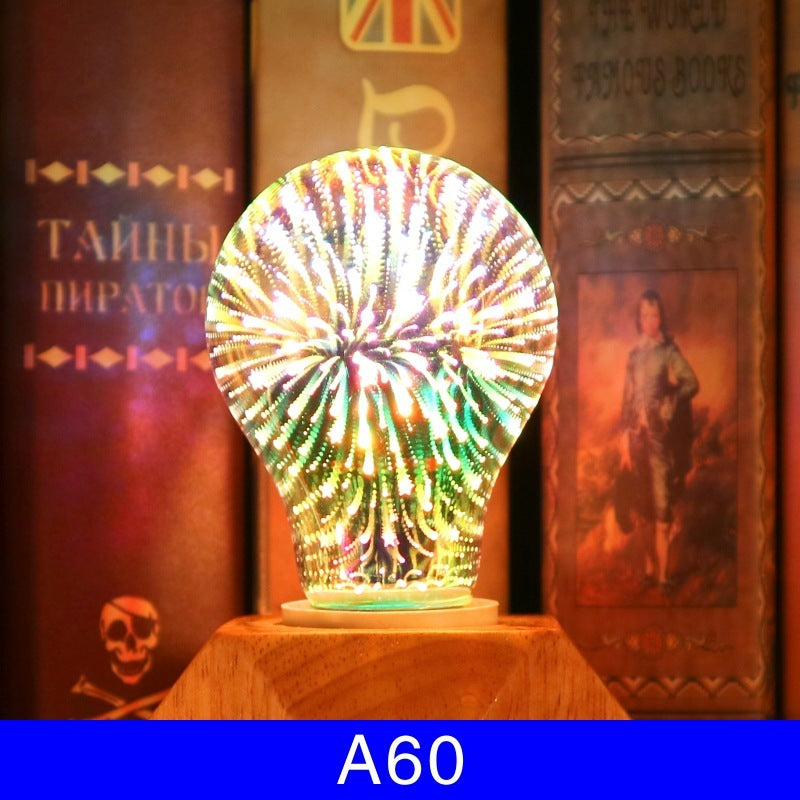 3D Fireworks Decorative Light Bulb Christmas Lights