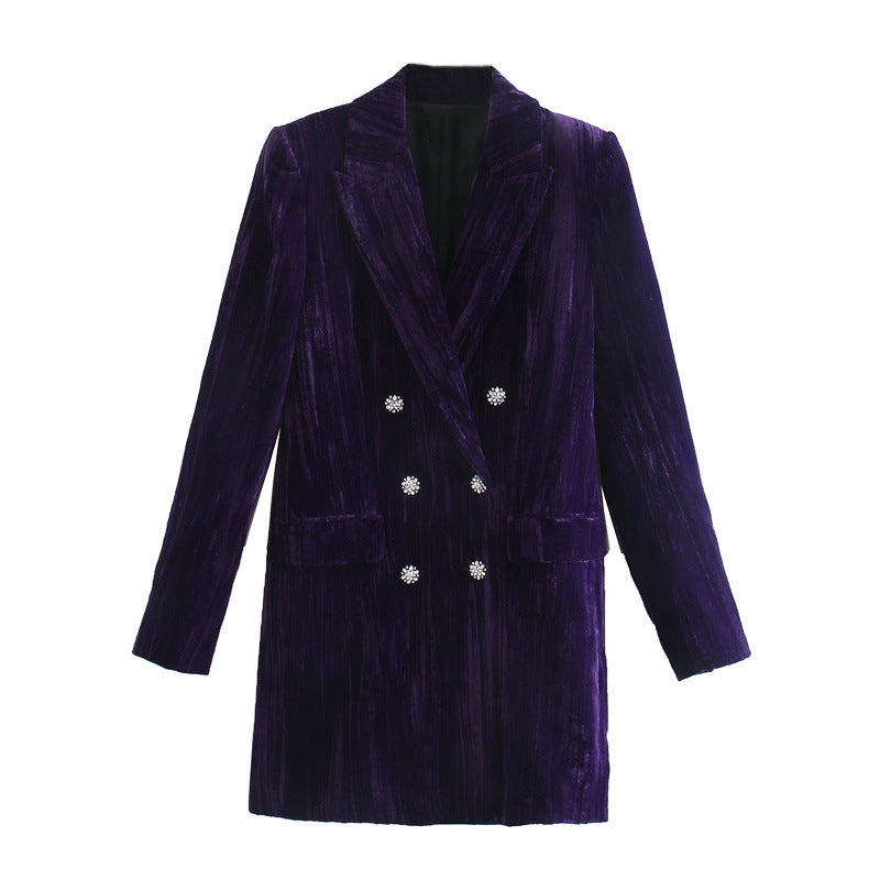 Velvet Blazer Jacket Dress