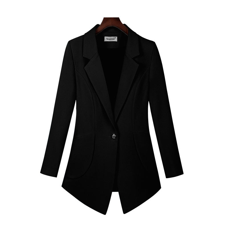 Fashion Women's Simple Solid Color Suit Jacket