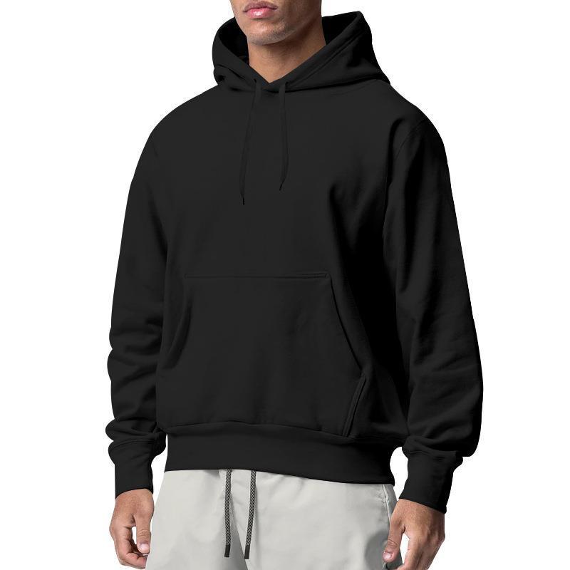 Men's Sports Solid Color Fleece Sweater Hoodie