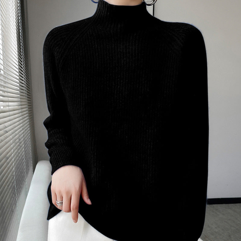 Pure Wool Half Turtleneck Pullover