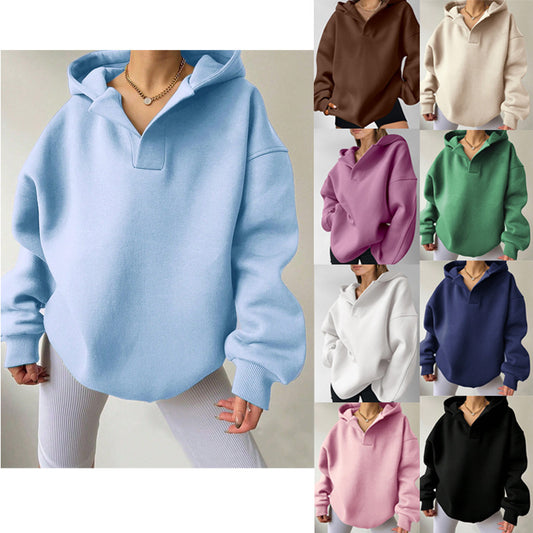 Women's Solid Color Hoodies Long Sleeve