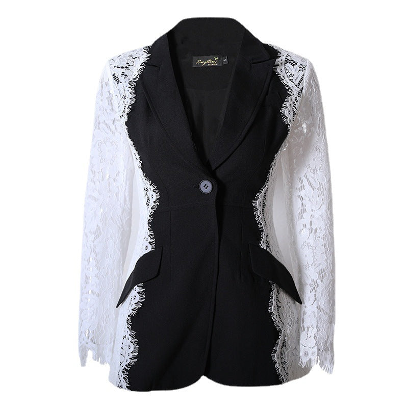 Autumn Women's Fashionable Lace Long-sleeved Jacket