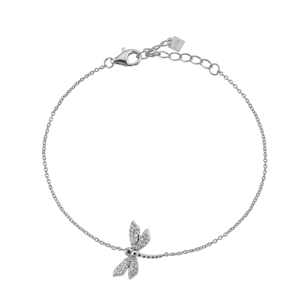 S925 Sterling Silver Bee Butterfly Bracelet