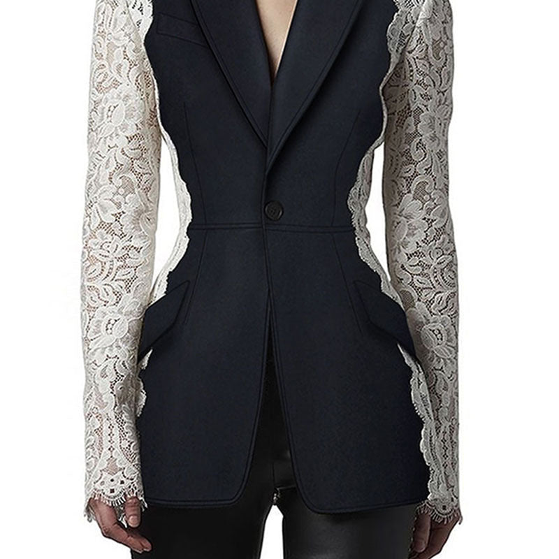 Autumn Women's Fashionable Lace Long-sleeved Jacket