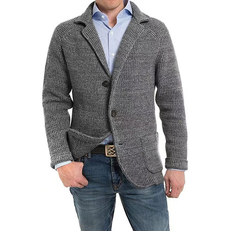 Men's Casual Knitted Cardigan Sweater