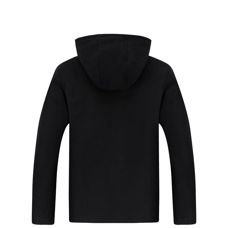 Men's  Hooded Warm Fleece Jacket