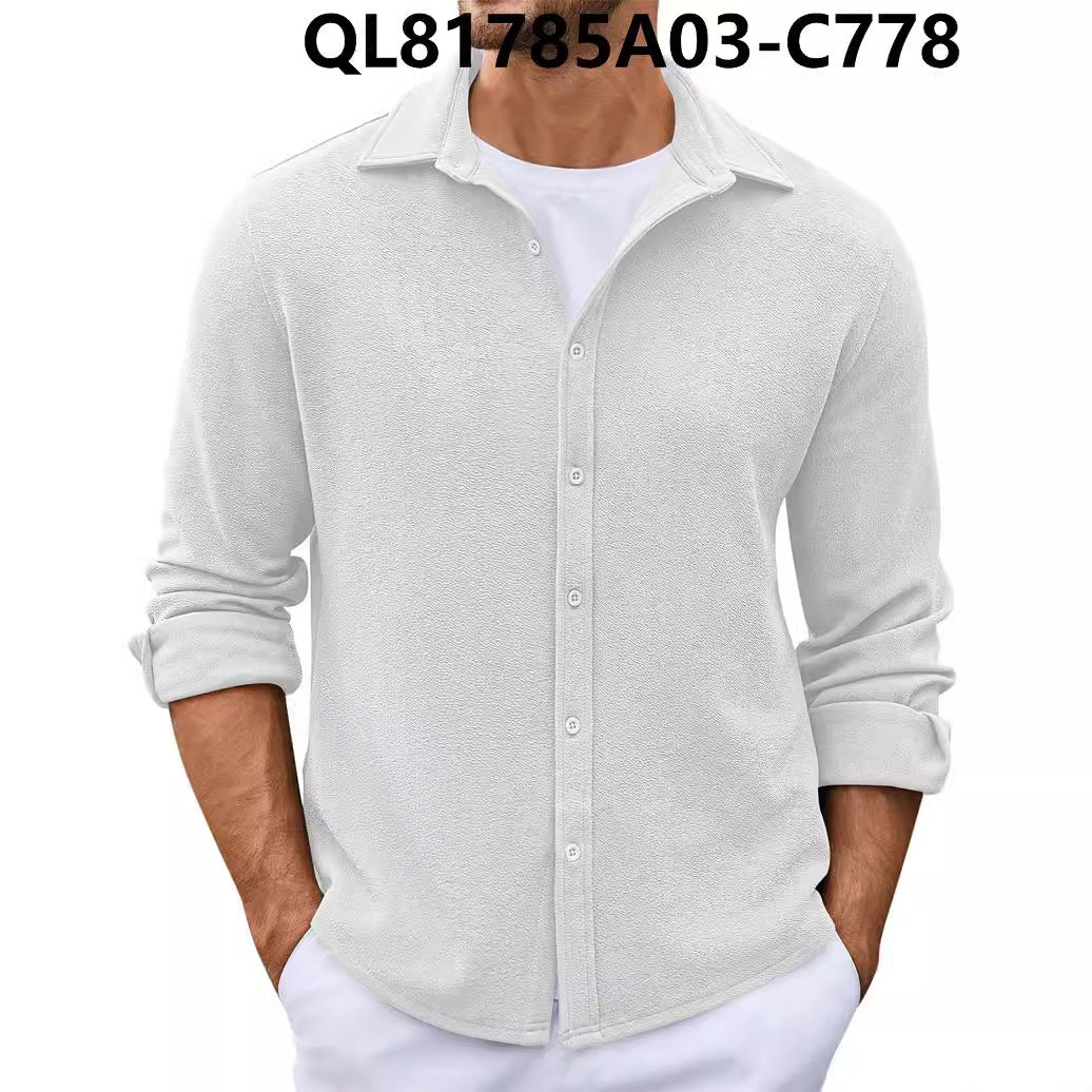 Men's Loose Trendy Short-sleeved Lapel Shirt