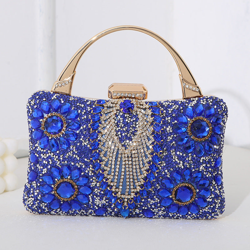 Metal Handheld Handmade Diamond Inlaid Dinner Bag