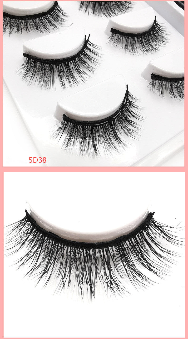 Natural 5 Pairs Magnet Eyelash Set