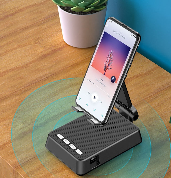 Mobile Phone Smart Broadcaster Stand Wireless Bluetooth Speaker