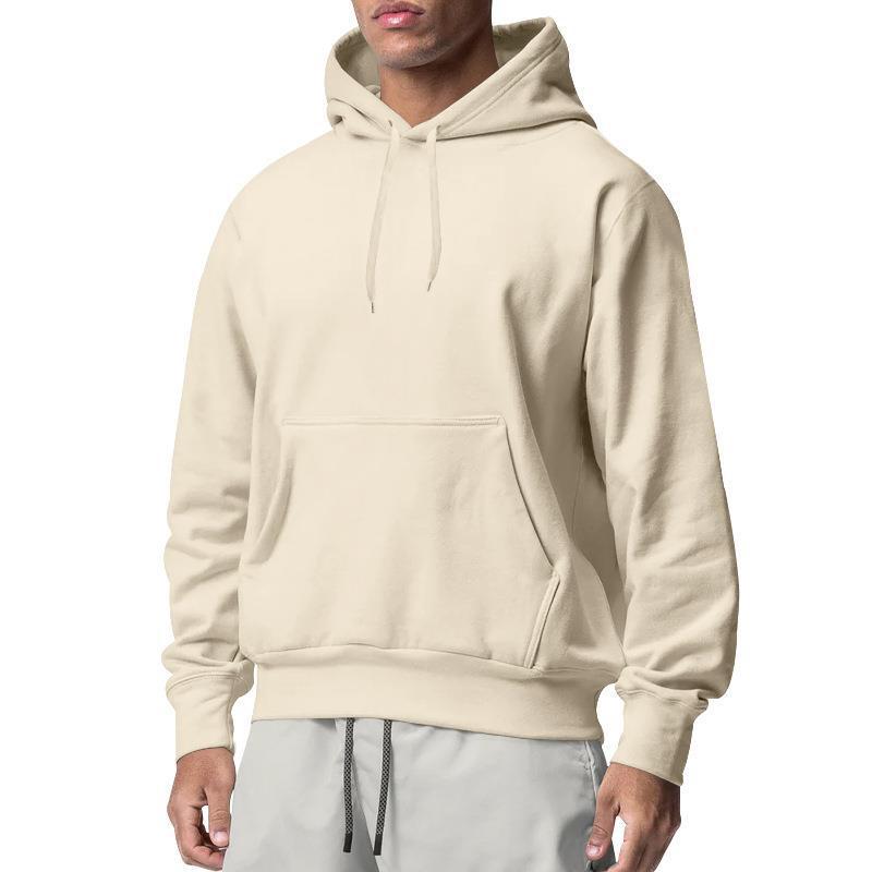 Men's Sports Solid Color Fleece Sweater Hoodie