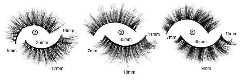 Multi-layer Three-dimensional Artificial Mink Hair Eyelashes Handmade