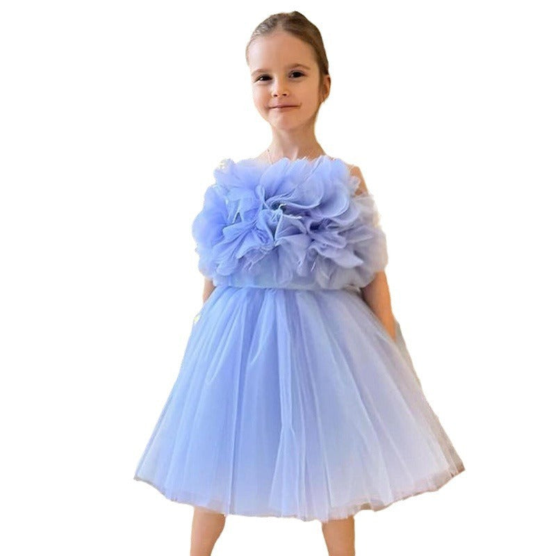 Wedding Children's Simplicity Puffy Yarn Dress