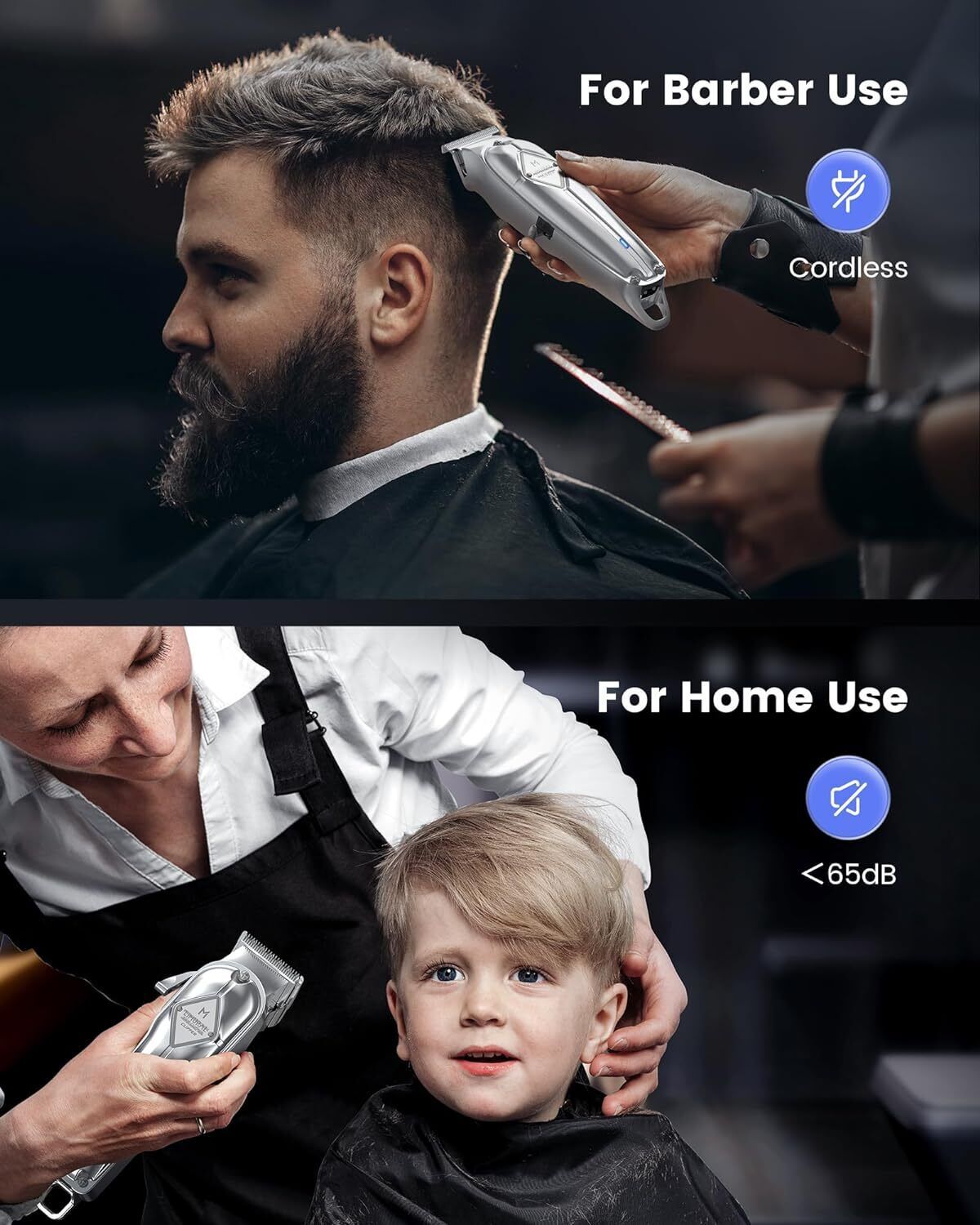 Professional Hair Clippers Cordless