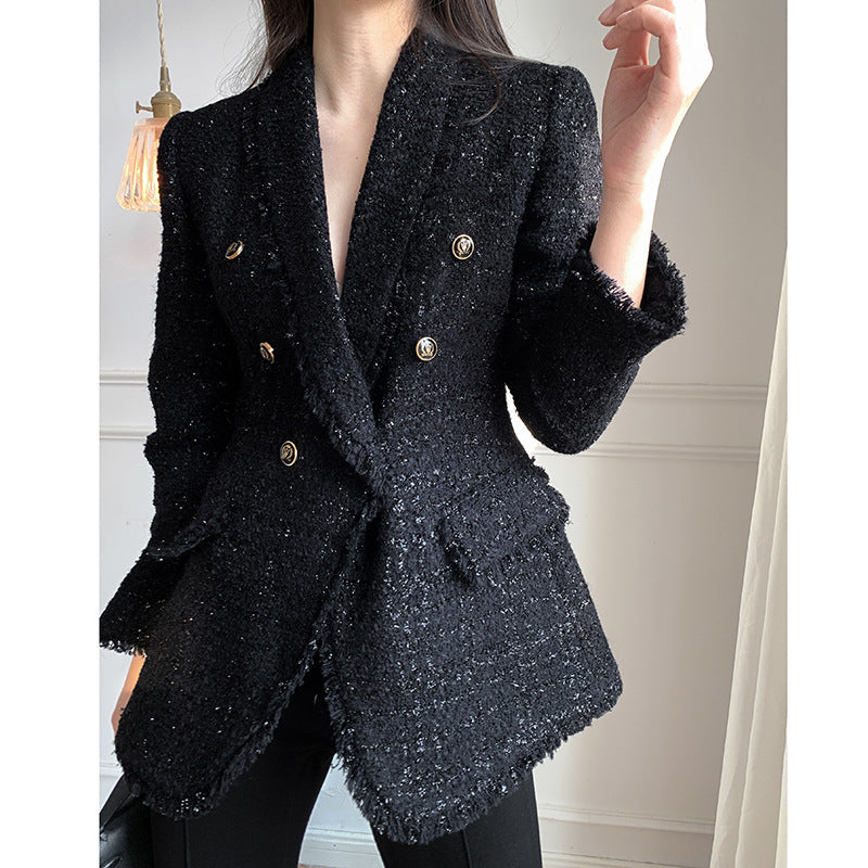 Short Tweed Women's Suit Jacket