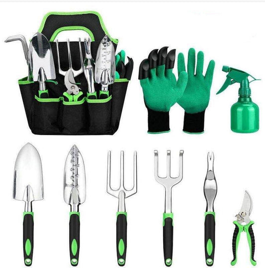 Garden Supplies 9-piece Aluminum Alloy Set.