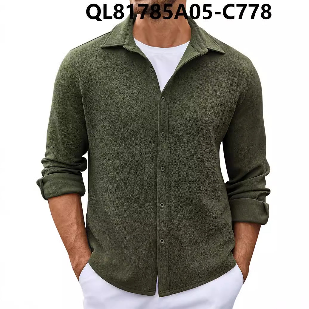 Men's Loose Trendy Short-sleeved Lapel Shirt