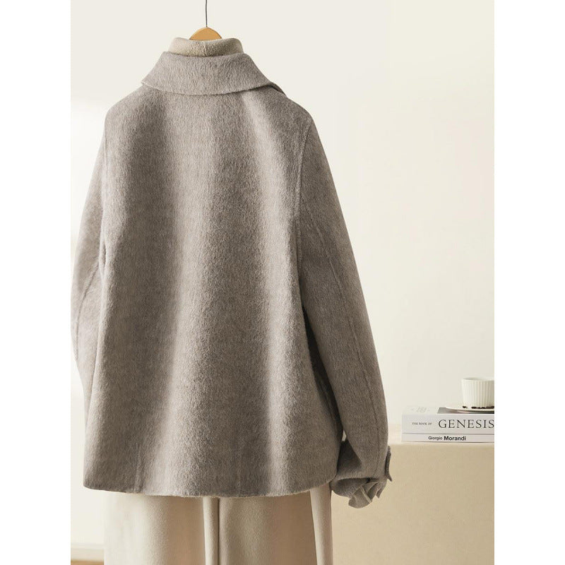 Hepburn Style Woolen  Coat