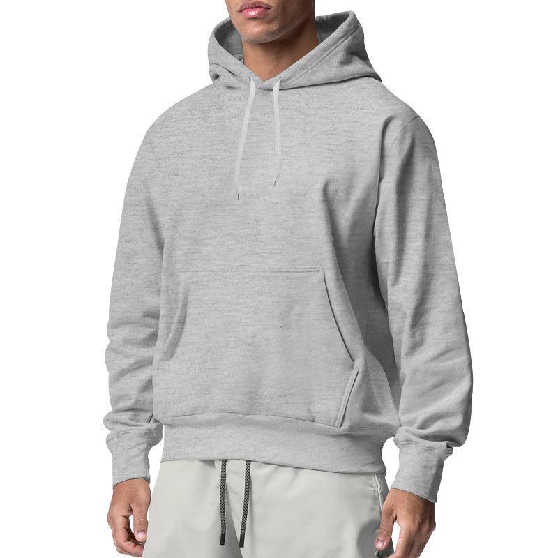 Men's Sports Solid Color Fleece Sweater Hoodie